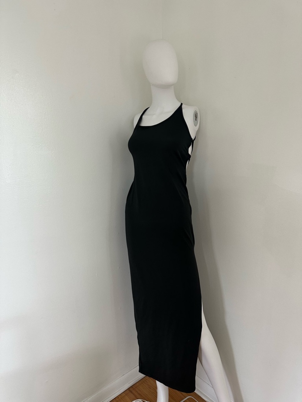 Black Racerback Maxi Dress - Sleek Everyday Style